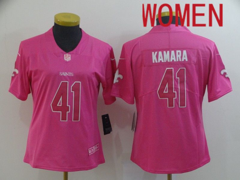 Women New Orleans Saints #41 Kamara Pink Nike Vapor Untouchable Limited NFL Jersey->new orleans saints->NFL Jersey